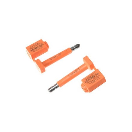 Cambridge Security Seals High Security Bolt Seal Orange 50/Pack BLT20351